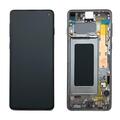 100% ORIGINAL Samsung Galaxy S10 G973F LCD Touchscreen Display Einheit Black NEU