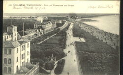 40490181 Warnemuende Ostseebad Warnemuende Promenade Strand x 1914 Warnemuende