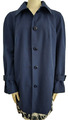 Vintage Trenchcoat Damen Jacke Tetoron 36 38 Mantel Viskose 70s Blau 36 S 38 M