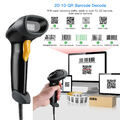 Eyoyo Handheld Barcode Scanner 1D 2D QR Long USB Wired Laser Bar Code Reade