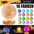 Mondlampe 3D-Schwebender Mond Licht RGB Farben Einstellbare LED Nachttischlampe