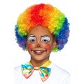 Harlekin Lockenkopf Kinderperücke Bunte Clown Perücke für Kinder Kostüm Zubehör