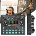 V8S Bluetooth Live-Soundkarte Verstärker USB DJ Live Mixer Studio Streaming