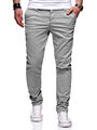 behype. Herren Basic Chino Jeanshose Stretch Jeans Regular Slim-Fit Hose 80-0310