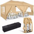 Pavillon 3x3/3x6m Wasserdicht Faltpavillon Gartenzelt Partyzelt Festzelt Anti-UV