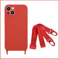 HandyHülle mit Band Handykette für iPhone 14 15 Schutzhülle Kordel Case Umhängen