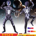 Kinder Spiderman Venom Cosplay Kostüm Jumpsuit Overall Marvel Party Kleider Neu