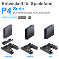 PS4 Controller Ladestation Vertical Stand Lüfter für Playstation 4/PS4 Pro/Slim