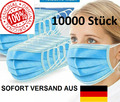 10.000x EN14683 Gesichtsmaske Maske Mund-Nasen Mundschutz Einwegmaske OP MASKE
