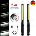 2x COB LED KFZ Arbeitsleuchte Akku Magnet Werkstattlampe Handlampe Stablampe USB