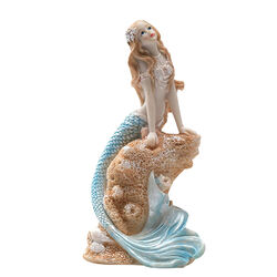 Große Meerjungfrau-Aquarium-Dekoration, Kunstharz-Figur, Aquarium-Ornament