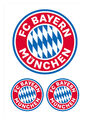 FC Bayern München Wandtattoo 3er Set Kinder Rot | Fußball
