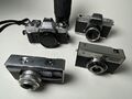 Minolta Kodak Agfa Kowa - 4x analog vintage camera lot - not tested