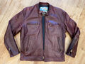 Aero Leather Cafe Racer Jacket Lederjacke UK 42 Horween FQHH, neuwertig
