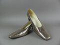 Gabor Damen Schuhe Pumps Gr. 38,5 | UK 5,5 Leder silber/gold Karre Snake (WM)