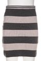 Kaschmir Streifen Strickrock 34 MARC CAIN N1 beige grau Dehnbund NP200€