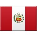 Magnet Schild Flagge Andenken Ferien Sonne Reise Urlaub Heimat Land Peru 37806