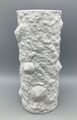 Hutschenreuter Porzellan Vase Muscheln Relief weiß  19 cm hoch