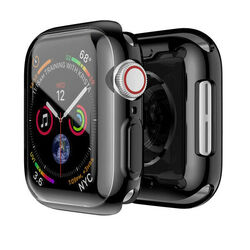 Apple Watch Series 1 - 8 SE Case 38mm - 45mm Hülle Displayschutz Schwarz 360Grad