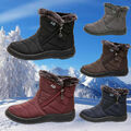 NEU Damen Winter Wasserdicht Schneeschuhe Warm Stiefel Stiefeletten Flache Boots