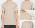 Adidas T-Shirt 3 Streifen Essentils Hemd Baumwolle Freizeit Sportswear Fußball