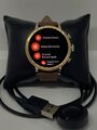 Fossil Venture HR Gen 4 FTW6016 Damen braunes Leder digitales Zifferblatt Smartwatch