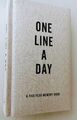 One line a day - a five year memory book Leineneinband Goldschnitt NEU