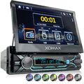 Autoradio mit 7 Zoll Touchscreen Bildschirm Mirror Link Bluetooth USB SD 1DIN