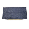 Kopfkissenbezug Kissenbezug Kissenhülle 40x80 cm Blau Uni 100% Baumwolle Zipper