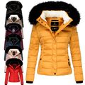 Navahoo MIAMOR Damen Winter Stepp Jacke Parka Mantel Winterjacke warm gefüttert