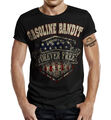 GASOLINE BANDIT Biker T-Shirt Forever Free Big Size Print Shirt S - 4XL