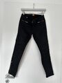 Ankle Jeans Hose Schwarz BOSS ORANGE Gr. 27/32 schmal geschnitten hüfthoher Bund