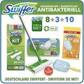 Swiffer Set Dry & WET Bodenwischer Starter +10 feuchte Bodentücher + Staubmagnet