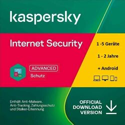 Kaspersky Internet Security 2024 1, 2, 3, 5,10 PC Geräte 1 oder 2 JahreDE. HÄNDLER✅ NEU ✅ Verifizierter Kaspersky Partner