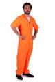 Sträfling Kostüm Anzug Overall Sträflingskostüm Häftling Gefangener Knacki Kleid