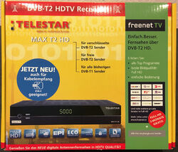 DVB-T2 HDTV Receiver  MAX T2 HD von Telestar in OVP