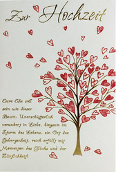 Hochzeitskarte mit Spruch zur Ehe Karte Hochzeit Glückwunschkarte Grußkarte