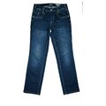 TOM TAILOR Alexa Damen Straight Leg Stretch mid Rise Jeans Hose 36 W28 L30 blau