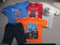 T-Shirts Jungen Größe 152 und 146 Lego Peanuts Star Wars + Shorts Paket 5 Teile