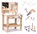 Kinder Werkbank Klein - Mini Werkstatt Holzwerkbank Set für Kinder ab 3 Jahren