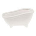 Keramik-Seifenschale "Badewanne", 15x7x7,2cm, weiß glänzend Deko-Schale