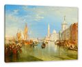 William Turner - Venice: The Dogana and San Giorgio Mag, Leinwandbild, Kunst
