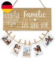 Familie, Das Sind Wir | Fotocollage, Wand Deko, Familie | Holzschild Mit Spruch,