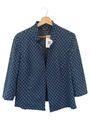 BONITA Damen Jacke Blau Gr. 40 Geometrisches Muster Casual