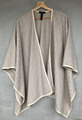 Damen Poncho/Cape One Size, nie getragen, Beige/grau