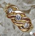 Ring mit Diamanten Brillanten Brilliant in aus 14 Kt 585 er Gold 46 Ringe