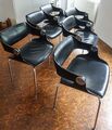 Eugen Schmidt Lounge Chair Stuhl 6x schwarz