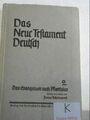 Das Neue Testament Deutsch. II. Das Evangelium nach Matthäus. Schniewind, Julius