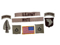 9 US ARMY patch Set DCU Desert Uniform Konvolut Golfkrieg Socom 101st Airborne