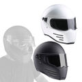 Bandit Helmets Fighter Fiberglas Motorrad Integral Helm ECE 22-05 schwarz weiss